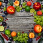 fruits, melon, peach