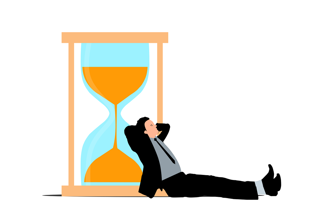 businessman, clock, time