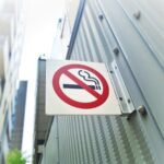 non smoking sign at heavy duty generator system